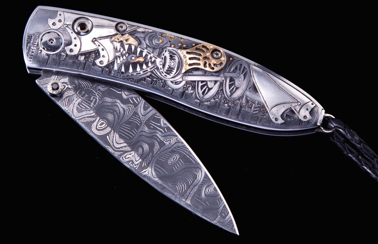 королевский нож-дракон в стиле стимпанк