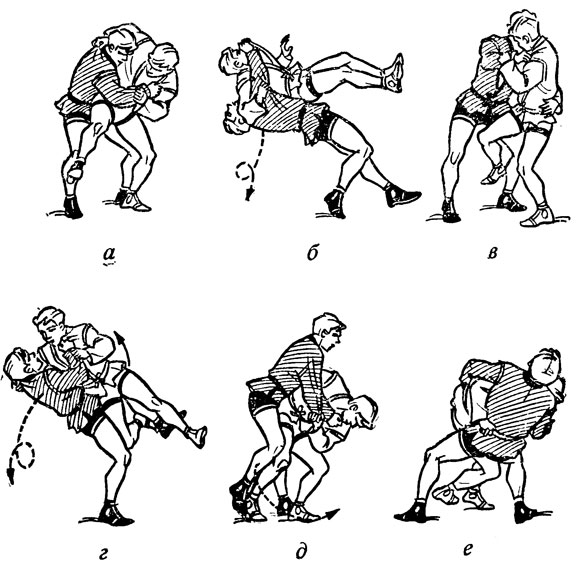 Спортивная борьба самбо рисунки приемов