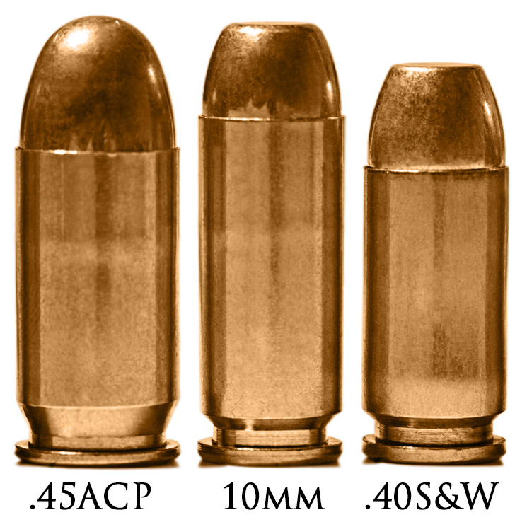 45 ACP, 10mm, 40 S&W Сравнение патронов