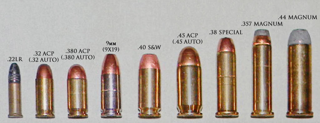 Сравнение патронов для пистолета и револьвера