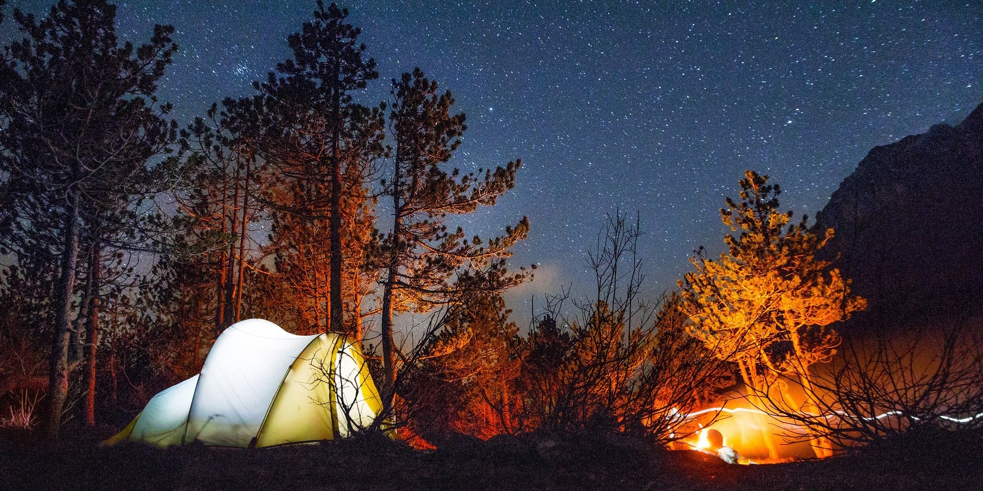 Провести ночь в палатке под звездным небом, это же так круто!