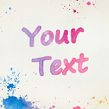 Effect Watercolour Text