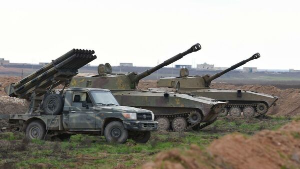 Подразделения сирийской армии в провинции Идлиб