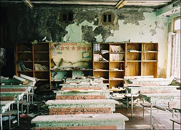 Фото дома в Чернобыле бросившего людьми
