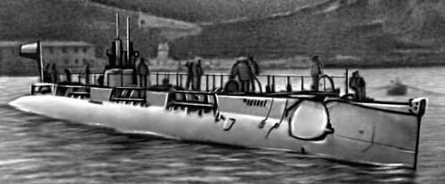 Русская подводная лодка «Нарвал» постройки 1911—15 (Черноморский флот).