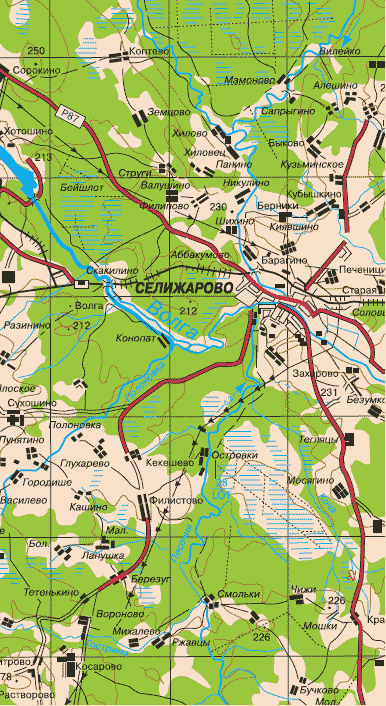 Фрагмент топографической карты
