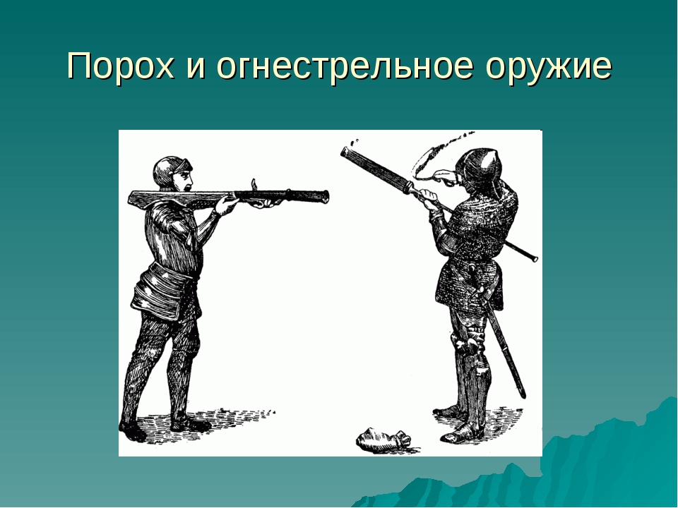 Презентация история огнестрельного оружия