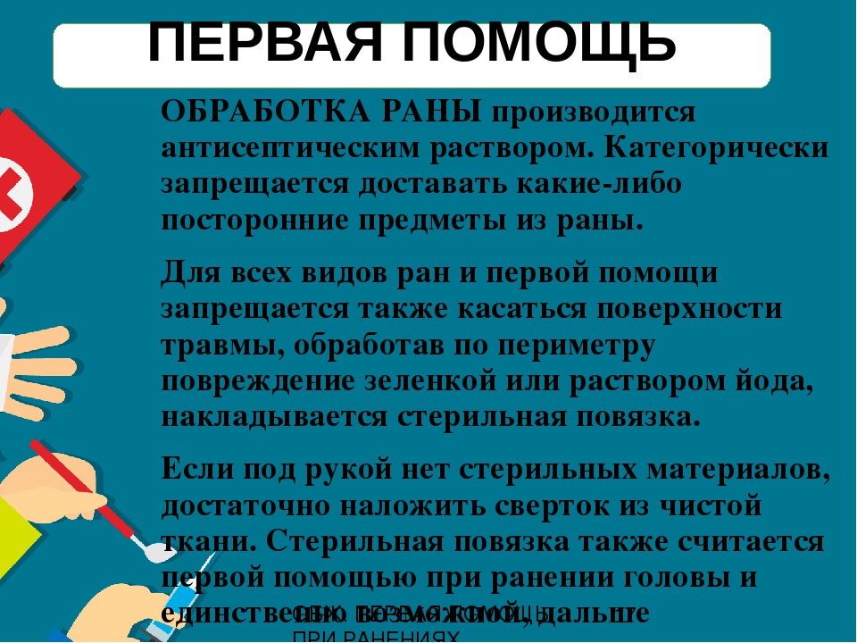 Первая помощь при ранениях обж 11 класс презентация