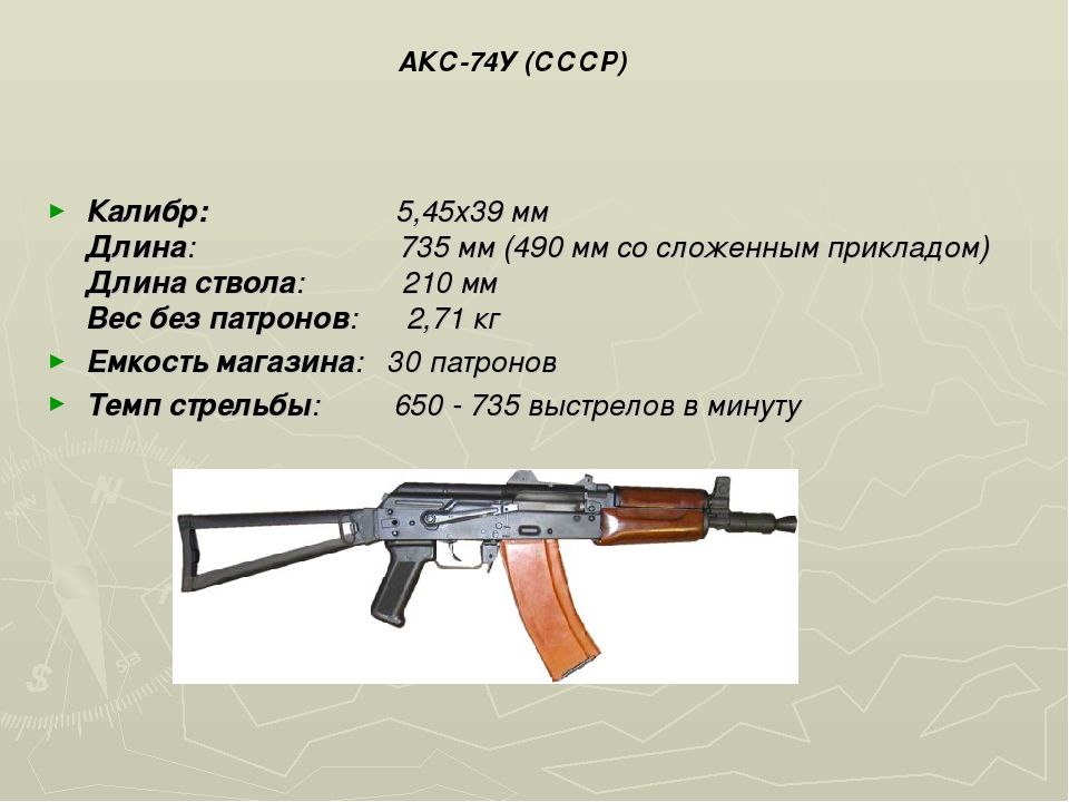 Ак ису. Тактические характеристики АК 47. ТТХ автомата Калашникова АК-74. АК 74 (акс 74) Калибр. Калибр автомата Калашникова акс-74у.