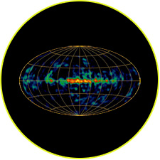 Небо в гамма-лучах с энергией 1,8 МэВ (CGRO-COMPTEL)