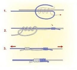 узел для лески и плетенки 