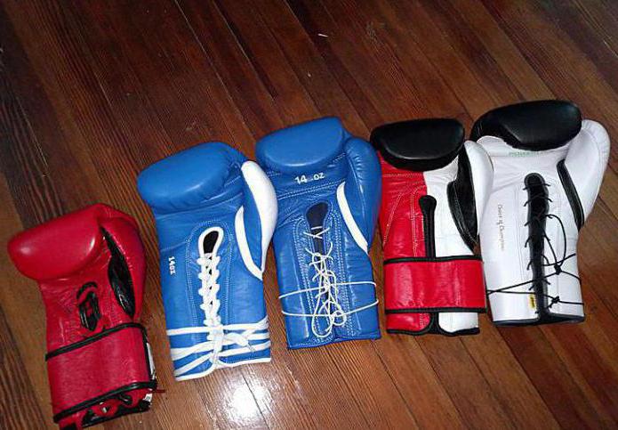как определить размер боксерских перчаток