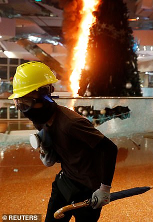 Violent clashes resumed in Hong Kong today