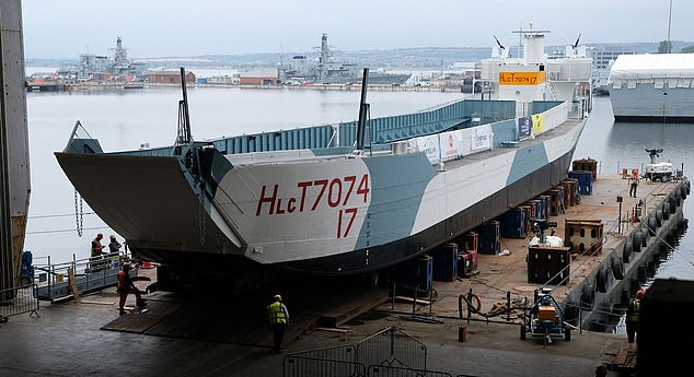The last remaining Normandy tank landing craft, which survived the D-Day landings, has been restored (pictured) and will be taken to the National Museum of the Royal Navy