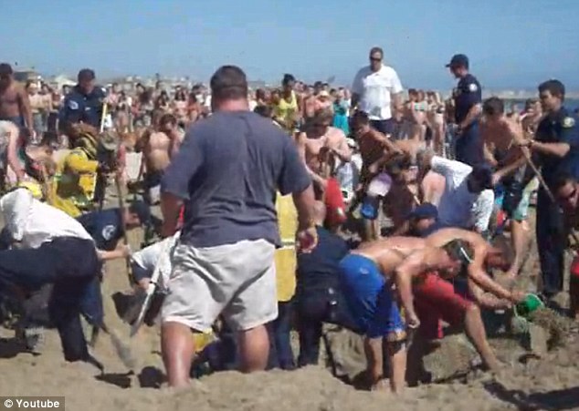 Against the odds: People came together to help on the beach