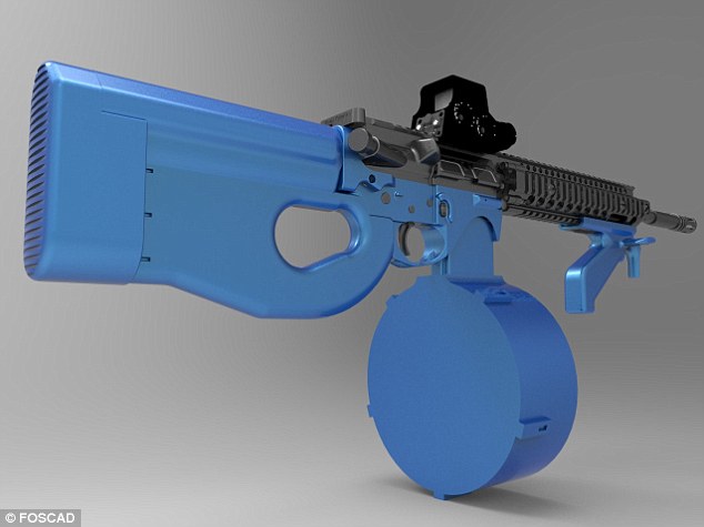 This image shows how close the community is to making a machine gun with a barrel, as shown here, with a 3D-printer. 