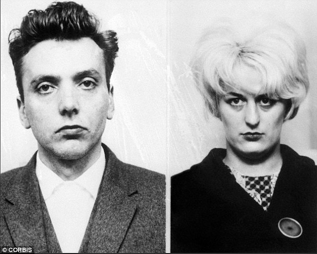 Killers: Ian Brady (left), the Moors Murderer who was convicted of killing five children with accomplice Myra Hindley (right)  between 1963 and 1965 withheld the location of victim Keith Bennett’s body from police