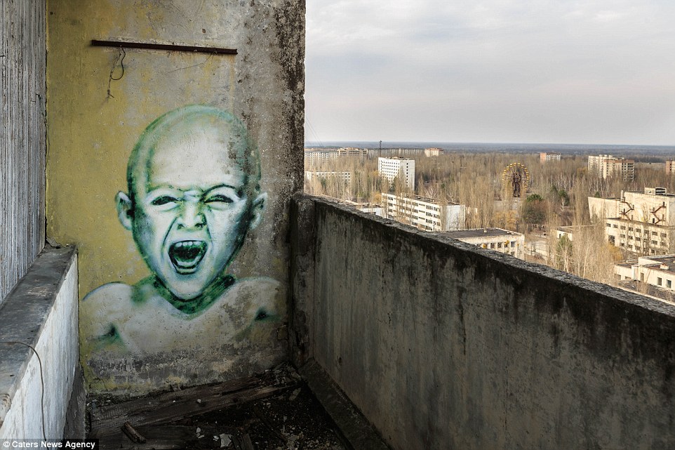 Sinister: Pripyat is still a no-go zone because of the high levels of radiation, but graffiti artists have broken the rules and used the abandoned town as a blank canvas