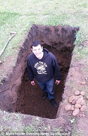 Antony Britton made an audacious attempt to escape being buried alive which almost ended in tragedy earlier this week. He narrowly escaped alive