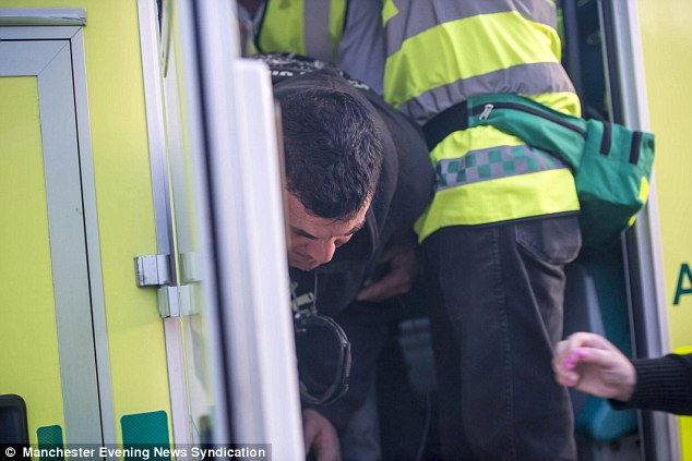 He was taken to a waiting ambulance where he was given oxygen before coming round but the stunt, only ever attempted by two other people, could have had a much more tragic end