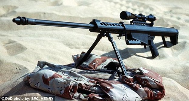 Power: The Barrett Light  .50 calibre rifle, pictured, is used by many armed forces across the world