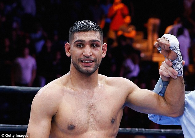 Amir Khan (pictured) has refuted Manny Pacquiao¿s claim that 