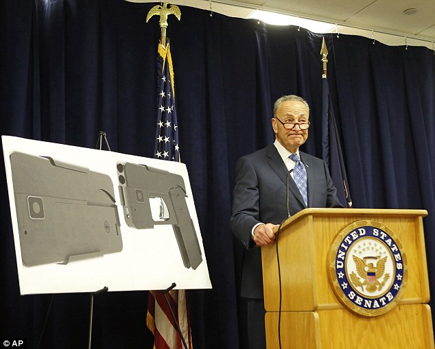 Schumer insists the disguised weapon poses a 