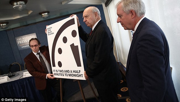 A Doomsday Clock symbolising the threat of apocalypse has moved closer to midnight, because of Donald Trump. Researchers who manage the clock announce the new 