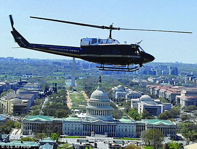 The First Helicopter Squadron, pictured, is tasked with bringing Washington