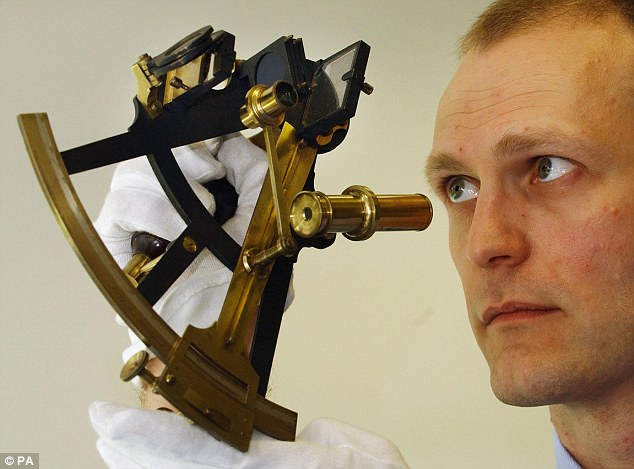 A sextant (pictured) is a device that measures the angle between two objects. The sextant allows the navigator to measure the actual distance from the observer to the geographical position of a celestial body, and all new recruits in the Naval Reserve Officer Training Corps will learn how o use one