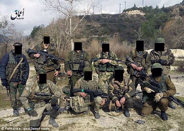 Russian mercenary fighters are not even officially acknowledged as being in Syria, and not permitted to attend or socialise with the regular armed forces, it has been claimed (file picture)