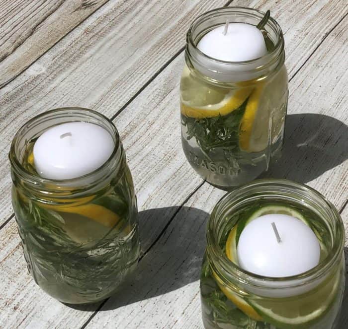 ban the bugs using citronella and other essential oils in these natural homemade luminary candles