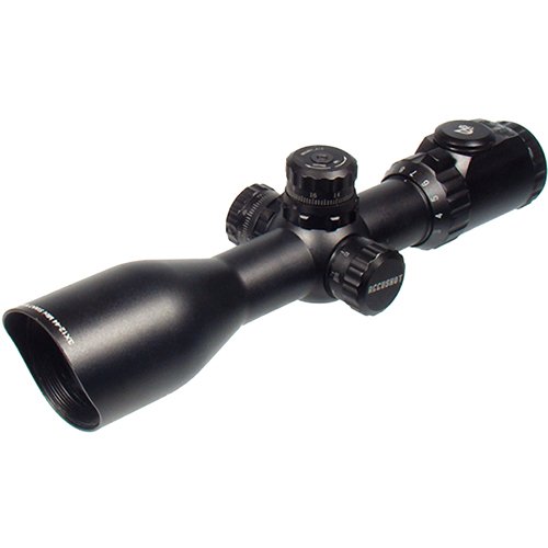 UTG 3-12X44 30mm Compact Scope, AO, 36-color Mil-dot, Rings