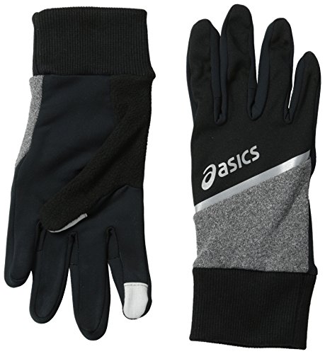 ASICS PR Shelter Glove, Black/Heather Iron, Small/Medium