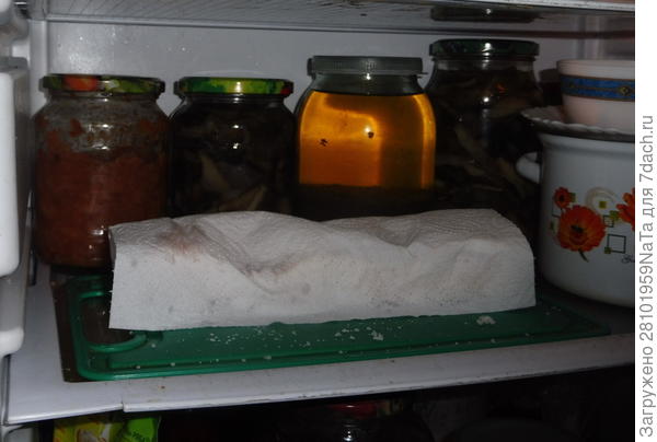 убрать в холодильник