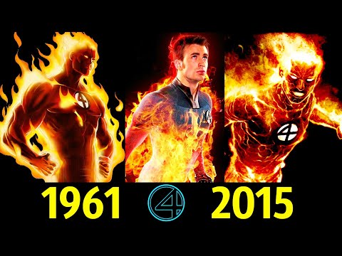 🔥 Человек Факел - Эволюция (1961 - 2015) ! Все Появления Джона Шторма 😎!