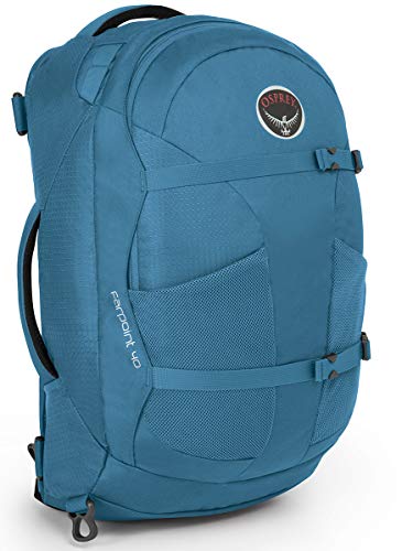 Osprey Packs Farpoint 40 Travel Backpack, Caribbean Blue, Small/Medium