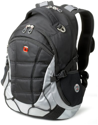 SwissGear SA9769 Black with Light Grey Laptop Computer Backpack - Fits Most 15 Inch Laptops and Tablets
