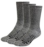 Alvada 80% Merino Wool Hiking Socks Thermal Warm Crew Winter Sock for Men Women 3 Pairs SM