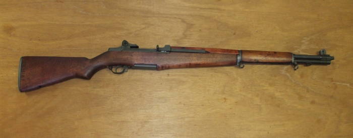 The M1 Garand rifle, right side view.