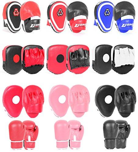 focus pads and boxing gloves image 