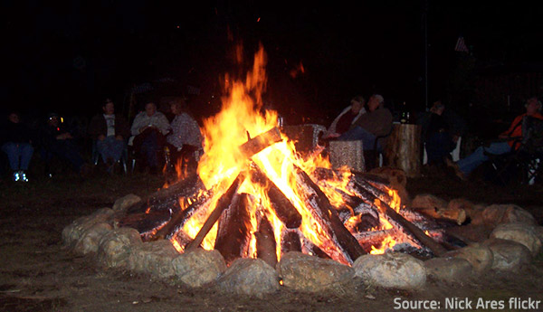 Bonfires are intended for larger celebrations.