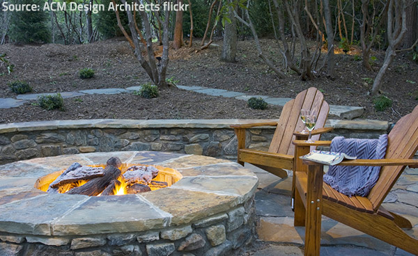 Stone fire pits are cheap and safe, not to mention their natural appeal.