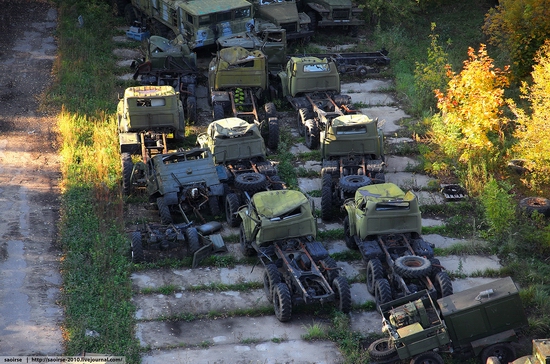 Abandoned base of Soviet military equipment view 15