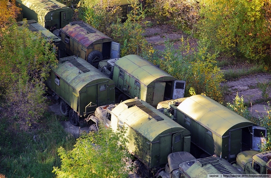 Abandoned base of Soviet military equipment view 18