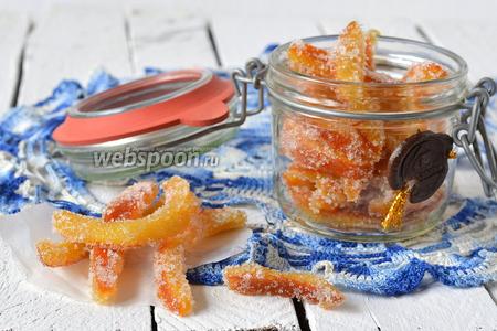 Фото рецепта Цукаты из апельсиновых корок