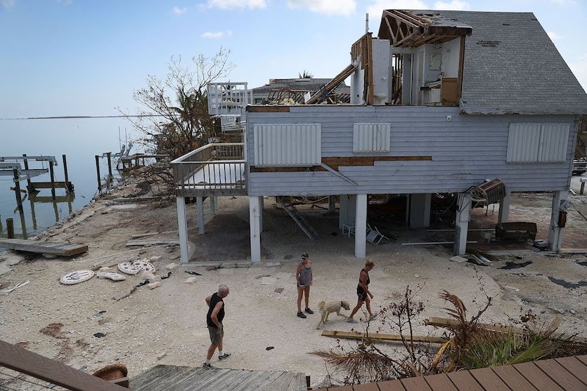 Damage on the Florida Keys from Hurricane Irma, 9/2017