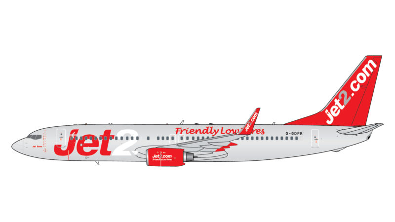 GeminiJets GJEXS1936 1:400 Jet2.com Boeing 737-800 G-GDFR