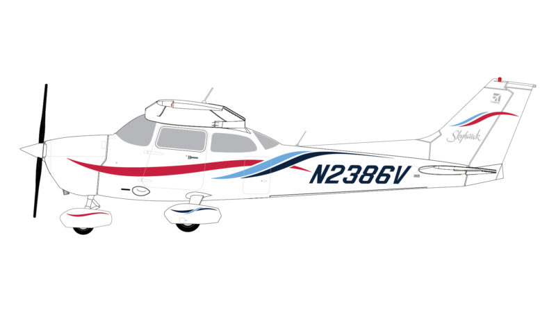 1:72 Cessna172R SkyHawk N2386V