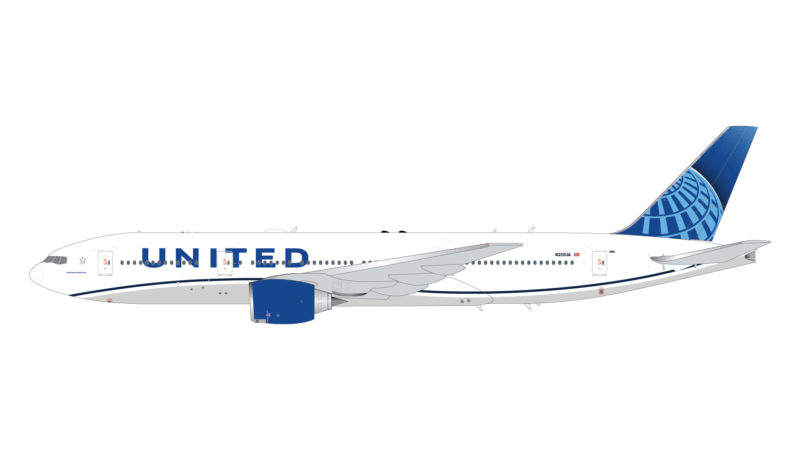 GeminiJets G2UAL910 1:200 United Airlines Boeing 777-200 N210UA